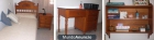 Mobiliario habitación individual de madera maciza color miel - mejor precio | unprecio.es