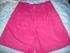 BERMUDAS DE LINO EN COLOR FUCSIA T M. PERFECTO ESTADO - mejor precio | unprecio.es