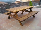 Mesa de picnic madera tropical - mejor precio | unprecio.es
