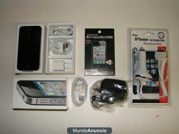 NUEVO IPHONE 16GB NEGRO 4S + ACCESORIOS