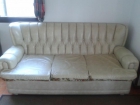 Sofa Cama Piel Blanco Cpaitone Años 60 - mejor precio | unprecio.es