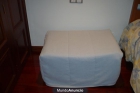 PUF CAMA CON SOMIER DE LAMINAS DE MADERA - mejor precio | unprecio.es