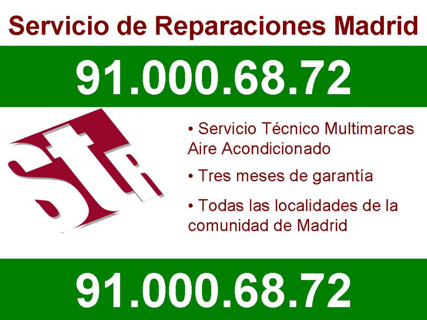 Reparación y Mantenimiento de Aire Acondicionado Carrier, 91.000.6872 Servicio T