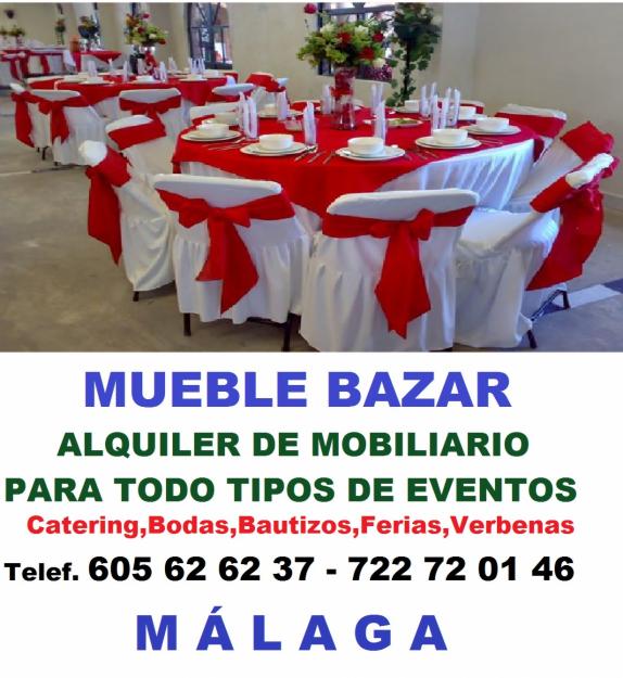 Alquiler de mobiliario para todo tipo de eventos