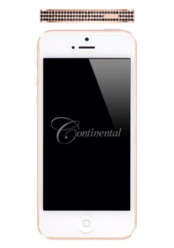 Apple iPhone 5 32GB - White - Rose Gold and Black Diamonds Luxury Mobile Phone