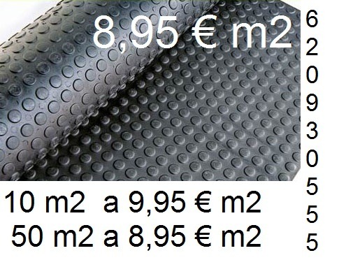 pavimento caucho goma moqueta 8,95 € m2