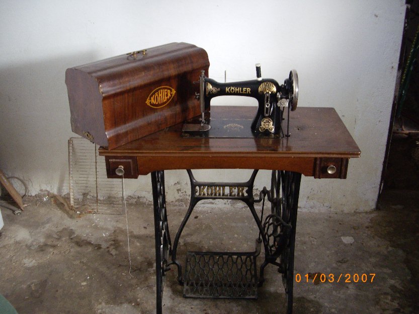 maquina de coser kohler anterior a 1931