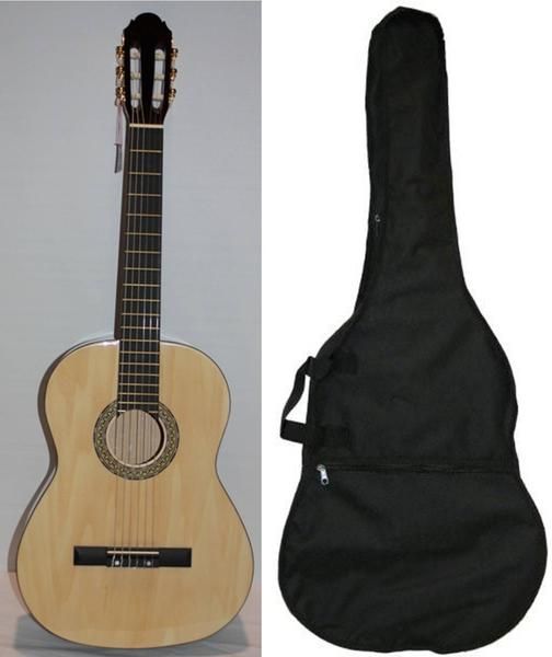 GUITARRA CLASICA ESPAÑOLA TAPA CLARA Y FUNDA