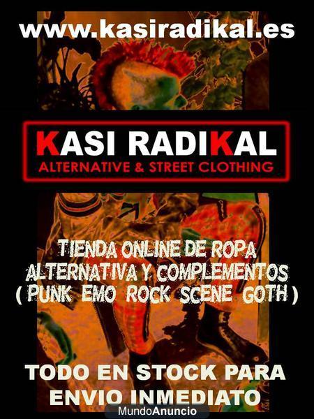 WWW.KASIRADIKAL.ES - Tienda online ropa y complementos punk rock emo hardcore metal glam