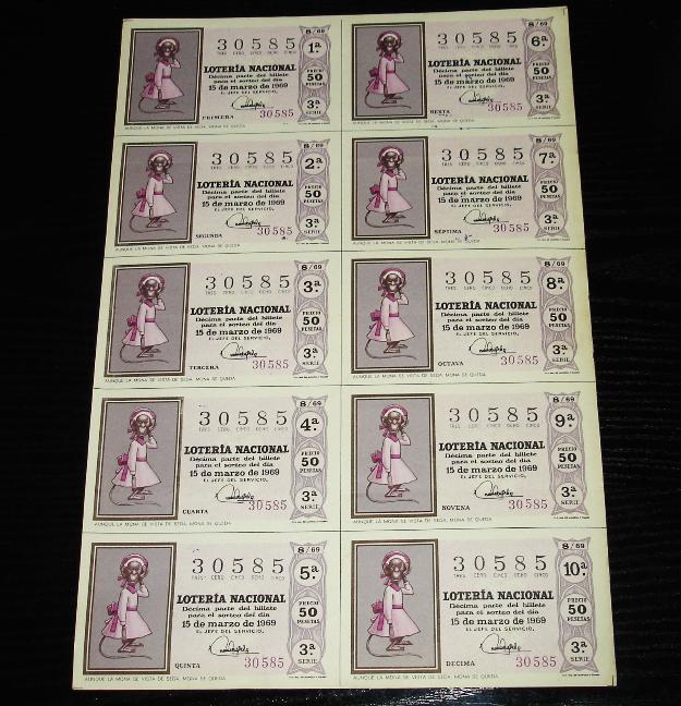 aunque la mona se vista-1969-Loteria nacional-