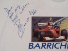 Autografo original en camiseta de Rubens Barrichello - mejor precio | unprecio.es