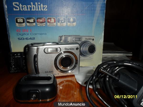 vendo camara de fotos starblitz sd 642, pantalla 3\'\', 10 megapixels,