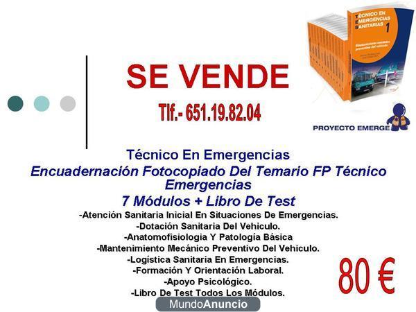 Temario Técnico En Emergencias