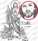Imagen vectorial de San Judas Tadeo - mejor precio | unprecio.es