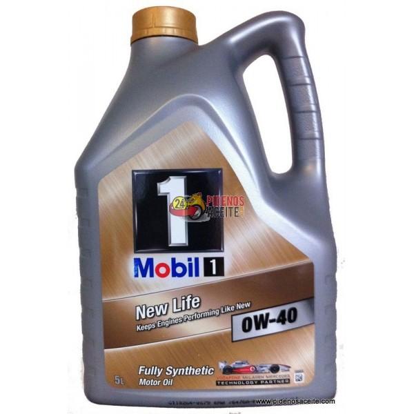 Aceite Mobil 1 0W40 New Life, 5 Litros