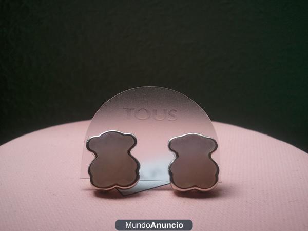 PENDIENTES TOUS CUARZO ROSA ORIGINALES