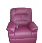 SILLON SOFA DE MASAJE RELAX COLOR VINO ECO743 - mejor precio | unprecio.es