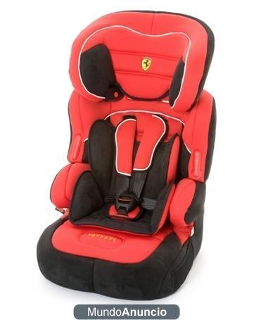 Silla de coche producto oficial Ferrari 9-36kg con ALARMA