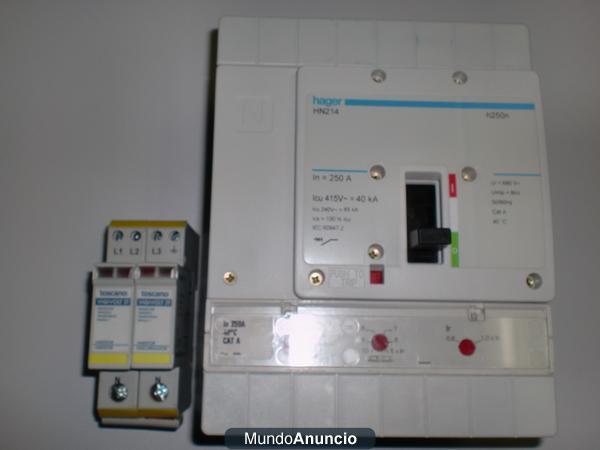 Interruptor automàtico 40kA y diferenciales