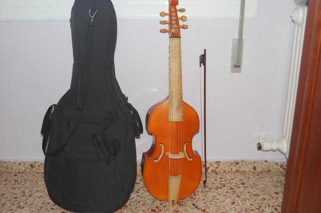 Vendo viola de gamba por sólo 1.600 euros, 50 cms, arco y funda — Zaragoza
