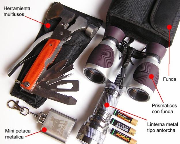 Camping set de utensilios para acampada y excursión