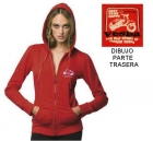 SUDADERA VESPA CAPUCHA CHICA ROJO - mejor precio | unprecio.es