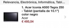Tablet Acer Iconia A 500 - mejor precio | unprecio.es