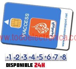 Tarjeta Aljazeera Sport 8 canales Viaccess 4.0