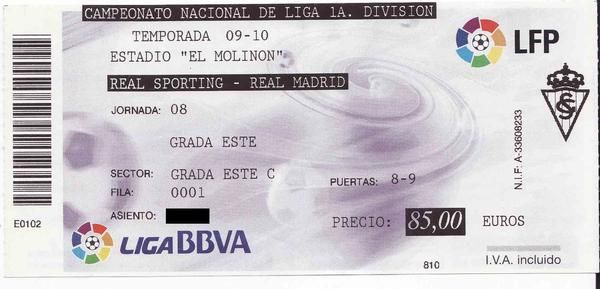 VENDO PIN Y REGALO ENTRADA SPORTING - REAL MADRID