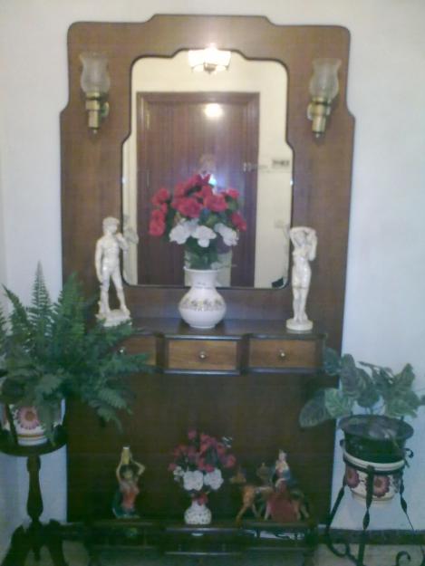 SE VENDE ENTRADA MADERA Y ESPEJO