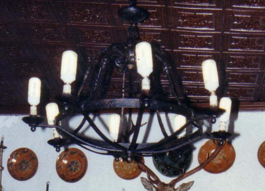 Se vende balcón, lámpara y reja de forja (juntos o por separado)