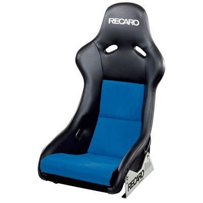 ASIENTO RECARO POLE POSITION PIEL NEGRO Y AZUL