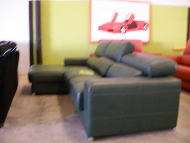 SOFA CHAISE LONGUE EL PIEL FLOR- SUPER REBAJADO