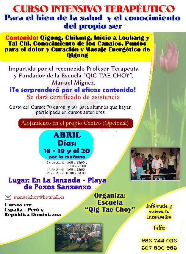 Curso intensivo de Qigong terapeutico