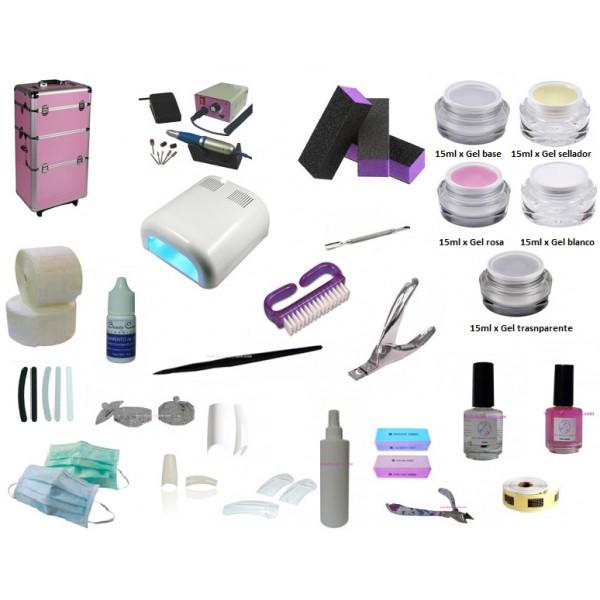 VENTA DE KIT DE UÑAS GEL Y ACRÍLICO ECONÓMICO BARATO NUEVO. PRODUCTOS UÑAS TORNO LÁMPARA U