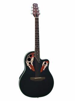 BASEDJ - Dimavery OV-500 Roundback, negro -Guitarra acustica - BASEDJ Torremolinos