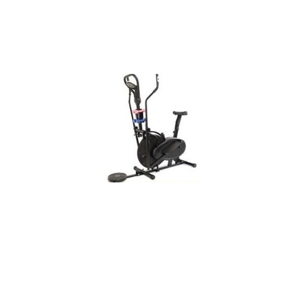 Bicicleta estatica eliptica Cross trainer, mancuernas, plato giratorio