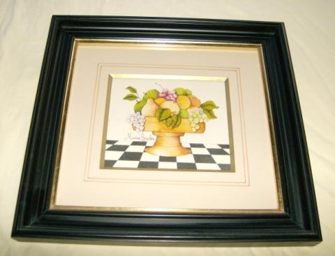 Cuadro frutas 29 x 26,5 cm ”Maria Senabre”