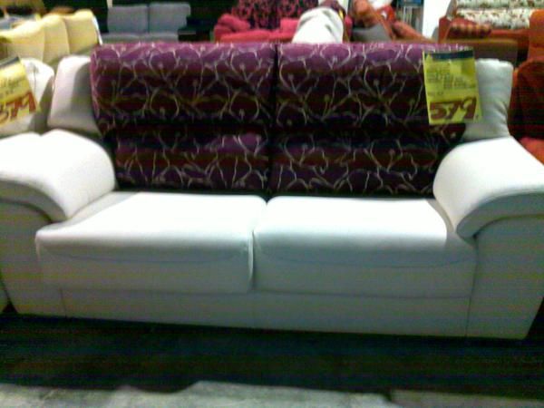 SOFA 3 PLAZAS PIEL FLOR