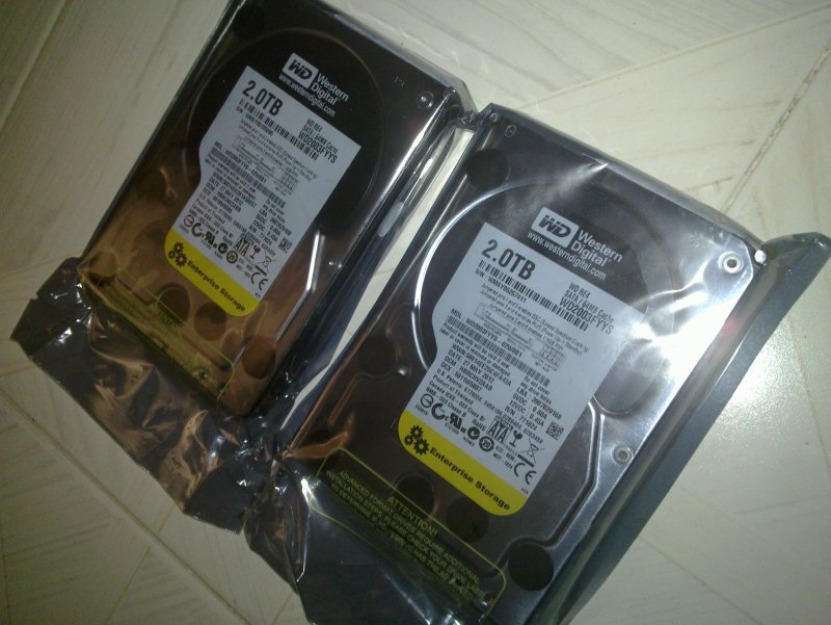 2 discos duros western digital RE4 enterprise storage 2tb
