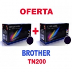 2 toners compatibles para brother tn200 - mejor precio | unprecio.es