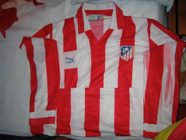 camiseta atletico de madrid puma años 80, futre schuster, baltazar etc