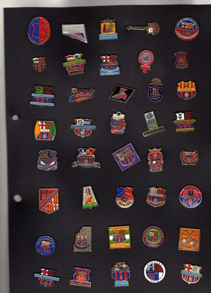 pins  insignias penyas futbol club barcelona