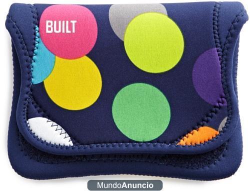 BUILT - Funda en sobre de neopreno para Kindle, diseño de lunares