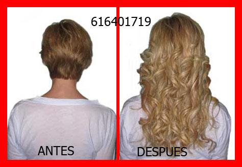 Coloco extensiones queratina zaragoza incluyo pelo natural. 1,5€