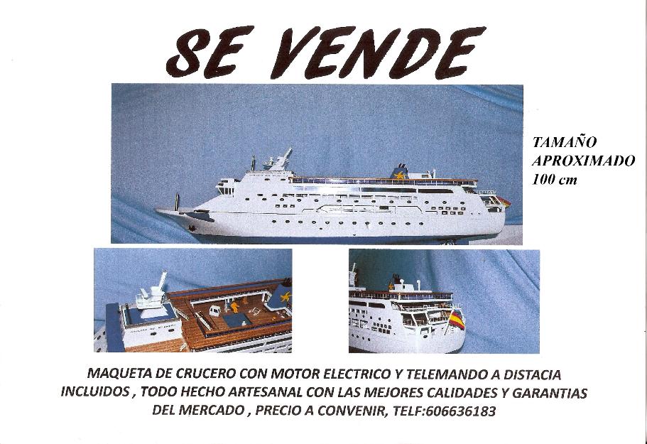 Maqueta de un barco de crucero