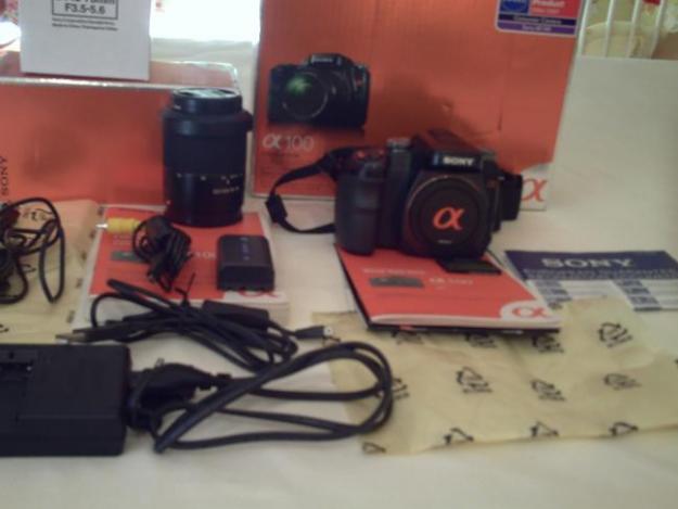 VENDO SONY ALPHA DSLR-A100 + OBJETIVO 18-70 MM URGE VENDER X MOTIVOS ECONÓMICOS