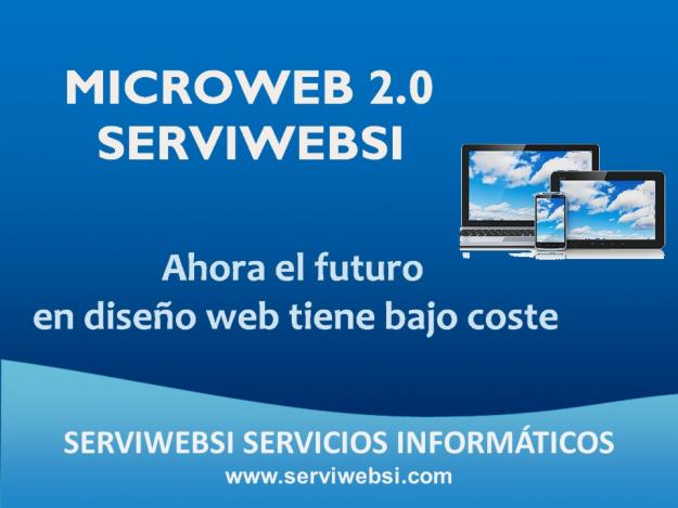 Página web barata Barcelona MICROWEB + dominio + hosting