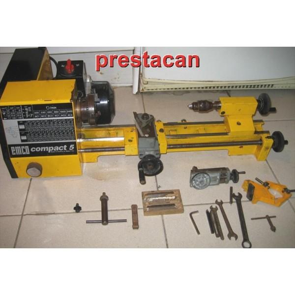 Torno EMCO compact 5 con accesorios