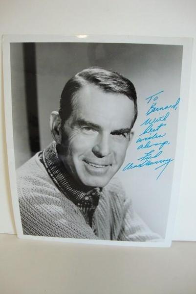 Autografo original Fred MacMurray